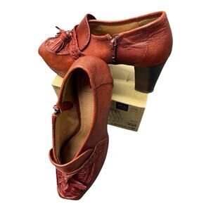 Schuler & Sons FANFARE Platform Heel Women's US 10 B Tassel Anthropologie EUC